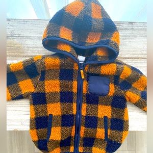 Fleece zip up hoodie,size 18 months